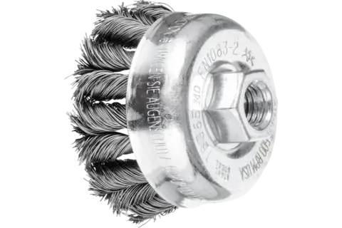COMBITWIST cup brush knotted TBG dia. 65 mm M14 steel wire dia. 0.35 mm angle grinders (1) 1