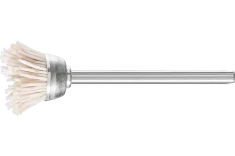 Microspazzola a tazza TBU Ø 18 mm, gambo Ø 3 mm, filamento ossido di alluminio Ø 0,50 mm, granulo 320 1