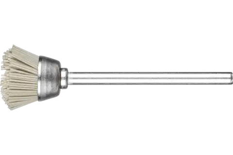 Miniatur- Topfbürste TBU Ø18 mm Schaft-Ø3 mm DIAMANT-Filament-Ø0,40 Korn 400 1