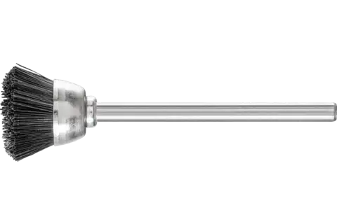 Microspazzola a tazza TBU Ø 18 mm, gambo Ø 3 mm, setola di maiale nera 1