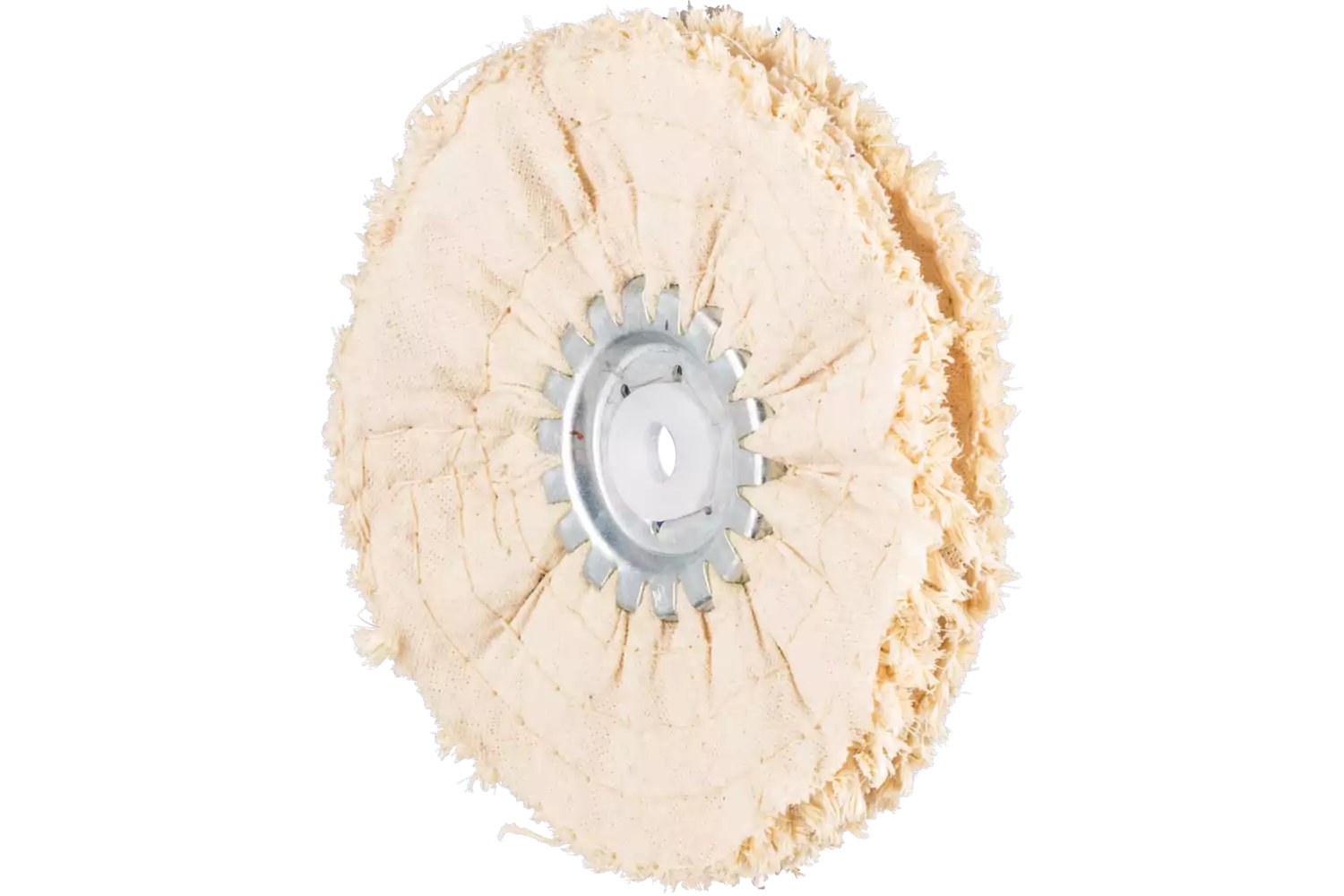 Disco in panno TR sisal Ø 125x10 mm, foro Ø 10 mm per la prima pre-lucidatura con pasta 1