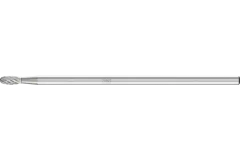 Trzpień frezarski ze stopów twardych kształt kropli TRE Ø 03 × 07 mm trzpień Ø 3 × 75 mm Z3P uniwersalne średnie krzyżowe 1