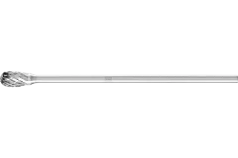 Trzpień frezarski ze stopów twardych kształt kropli TRE Ø 06 × 10 mm trzpień Ø 3 × 75 mm Z3P uniwersalne średnie krzyżowe 1