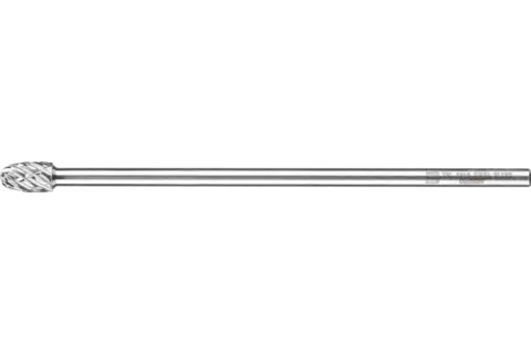 Wysokowydajny trzpień frezarski ze stopów twardych STEEL kształt kropli TRE Ø 10 × 16 mm trzpień Ø 6 × 150 mm do stali 1