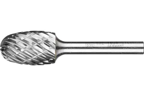 Fresa de metal duro de alto rendimiento STEEL forma de gota TRE Ø 16x25 mm, mango Ø 6 mm, para acero 1