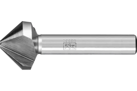 HSS conical and deburring countersink UGT 90° dia. 25 mm shank dia. 10 mm DIN 335 C with unequal pitch 1
