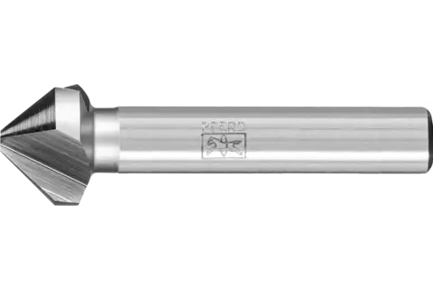 HSSE Co5 conical and deburring countersink 90° dia. 19 mm shank dia. 10 mm DIN 335 C with unequal pitch 1
