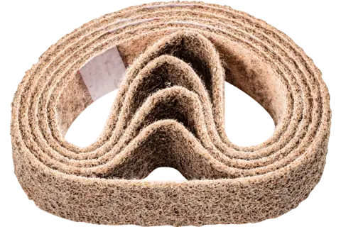 Non-woven abrasive belt VB 35x450 mm A100 G for fine grinding and finishing with a pipe belt grinder 1