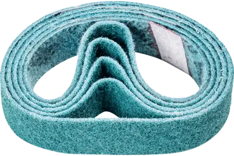 Non-woven abrasive belt VB 35x450 mm A240 F for fine grinding and finishing with a pipe belt grinder 1