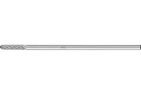 Hardmetalen stiftfrees ronde walsvorm WRC Ø 03x13 mm stift-Ø 3x75 mm Z3P universeel middel met kruisvertanding 1