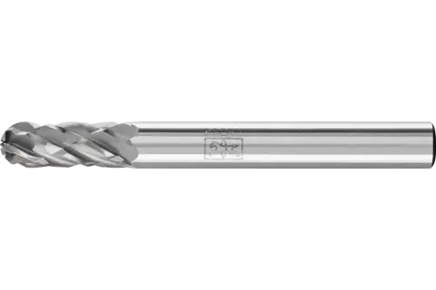 Tungsten karbür yüksek performans freze CAST silindirik radyüs uçlu WRC çap 06x16 mm sap çapı 6 mm döküm demir için 1