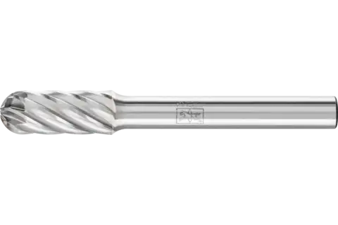 Hardmetalen hoogrendementsstiftfrees INOX ronde walsvorm WRC Ø 08x20 mm stift-Ø 6 mm voor edelstaal 1