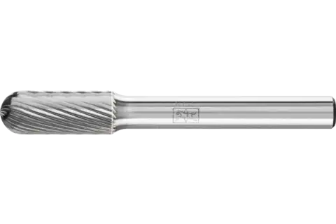 Tungsten carbide burr cylindrical with radius end WRC dia. 08x20 mm shank dia. 6 mm Z5 universal fine 1