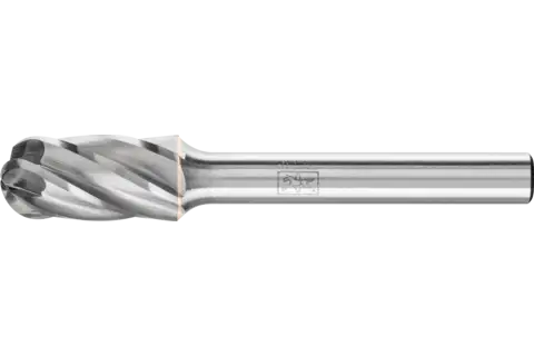 Hardmetalen hoogrendementsstiftfrees ALU ronde walsvorm WRC Ø 10x20 mm stift-Ø 6 mm voor aluminium/non-ferrometalen 1