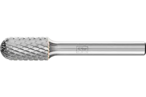 Hardmetalen stiftfrees ronde walsvorm WRC Ø 10x20 mm stift-Ø 6 mm Z4 universeel middel-fijn 1