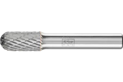 Hardmetalen stiftfrees ronde walsvorm WRC Ø 10x20 mm stift-Ø 8 mm Z3P universeel middel met kruisvertanding 1