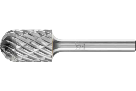 Fresa metallo duro per uso professionale STEEL cilindrica con testa a sfera WCR Ø 16x25 mm, gambo Ø 6 mm per acciaio 1