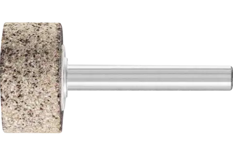 Mola abrasiva INOX cilindrica Ø 25x13 mm, gambo Ø 6 mm A30 per acciaio inossidabile 1
