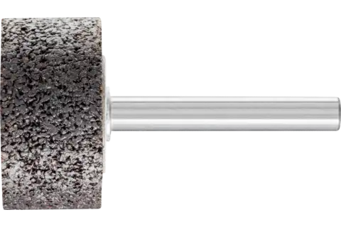 Mola abrasiva INOX cilindrica Ø 32x16 mm, gambo Ø 6 mm A24 per acciaio inossidabile 1