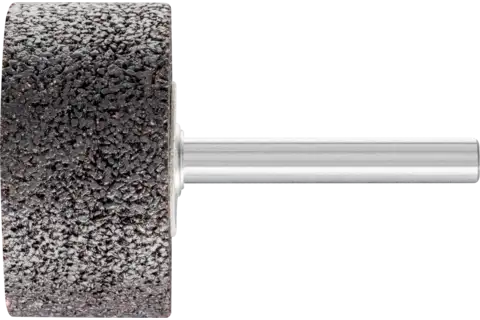 Mola abrasiva INOX cilindrica Ø 40x20 mm, gambo Ø 6 mm A24 per acciaio inossidabile 1