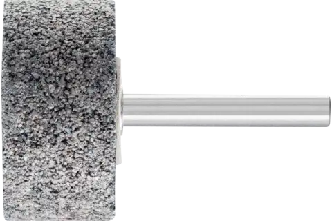 Meule sur tige CAST EDGE, cylindrique Ø 40x20 mm, tige Ø 6 mm SIC24 pour fonte grise et fonte à graphite sphéroïdal 1