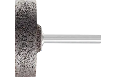 Ściernica trzpieniowa INOX walcowa Ø 50 × 13 mm trzpień Ø 6 mm A30 do stali nierdzewnej 1