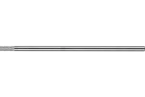 Trzpień frezarski ze stopów twardych, kształt walcowy ZYA Ø 06 x 16 mm, trzonek Ø 6 x 150 mm Z3P, uniwersalny, średni, z uzębieniem krzyżowym 1
