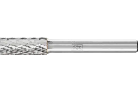 Tungsten carbide high-performance burr TOUGH cylindrical ZYA dia. 08x20 mm shank dia. 6 mm impact-resistant 1