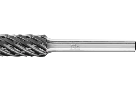 Fresa metallo duro per uso professionale STEEL cilindrica ZYA Ø 10x20 mm, gambo Ø 6 mm HICOAT per acciaio 1