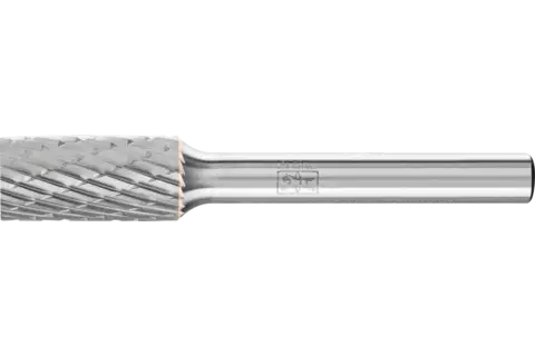 Hardmetalen stiftfrees cilinder ZYA Ø 10x20 mm stift-Ø 6 mm Z3P universeel middel met kruisvertanding 1