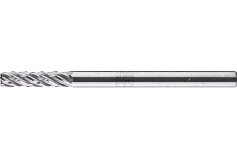 Tungsten carbide high-performance burr ALLROUND cylindrical ZYAS end cut dia. 03x13mm shank dia. 3mm universal coarse