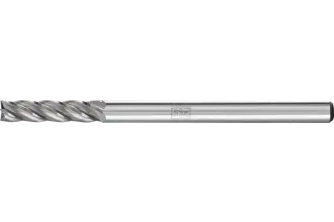 Fresa de metal duro de alto rendimiento ALU cilíndrica ZYAS frontal Ø 03x13 mm, mango Ø 3 mm, aluminio/metal no férrico