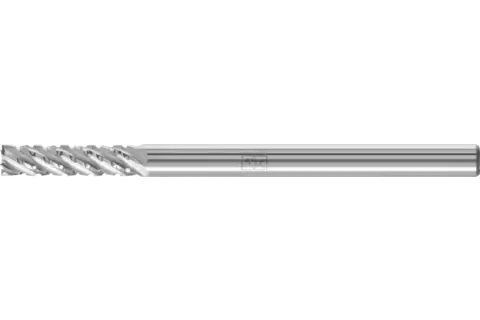 Hartmetall Frässtift Zylinder ZYAS stirnverzahnt 03x13mm Schaft-Ø 3mm TITANIUM für Titan 1