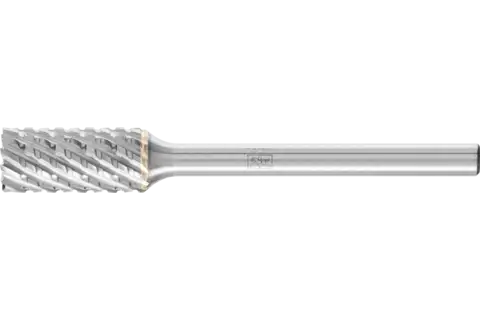 Hartmetall Frässtift Zylinder ZYAS stirnverzahnt 06x13mm Schaft-Ø 3mm TITANIUM für Titan 1