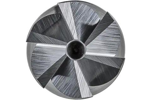 Fresa de metal duro de alto rendimiento ALU cilíndrica ZYAS frontal Ø 08x20 mm, mango Ø 6 mm, aluminio/metal no férrico 2