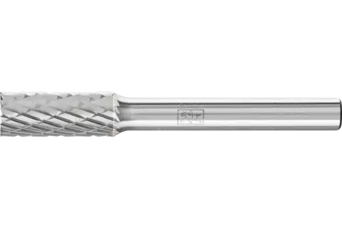 Hardmetalen stiftfrees cilinder ZYAS met kopvertanding Ø 08x20 mm stift-Ø 6 mm Z3P universeel middel met kruisvertanding 1