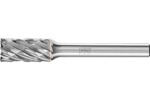 Hardmetalen hoogrendementsstiftfrees CAST cilinder ZYAS met kopvertanding Ø 10x20 mm stift-Ø 6 mm voor gietijzer 1