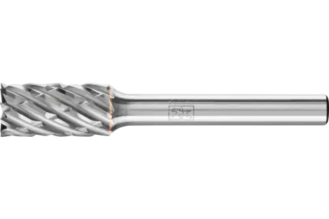 Hartmetall Hochleistungsfrässtift STEEL Zylinder ZYAS stirnverzahnt Ø 10x20mm Schaft-Ø 6mm Stahl 1