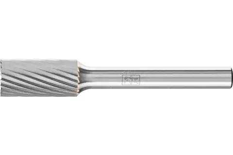 Hardmetalen stiftfrees cilinder ZYAS met kopvertanding Ø 10x20 mm stift-Ø 6 mm Z3 universeel middel 1