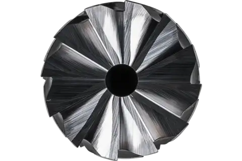 Hartmetall Hochleistungsfrässtift ALLROUND Zylinder ZYAS stirn Ø 12x25mm Schaft-Ø 6mm HICOAT Stahl 2