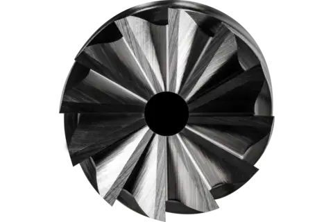 Fresa metallo duro per uso professionale INOX cilindrica ZYAS con taglio frontale Ø 12x25 mm, gambo Ø 6 mm HICOAT acciaio 2