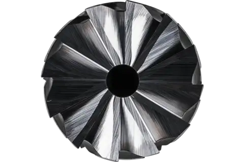 Fresa de metal duro de alto rendimiento STEEL forma cilíndrica ZYAS frontal Ø 12x25 mm, mango Ø 6 mm, HICOAT acero 2
